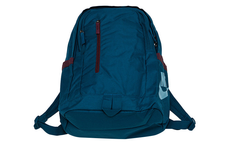 Nike Student Casual Sports Bag Backpack Schoolbag Laptop Bag Blue BA6103-432