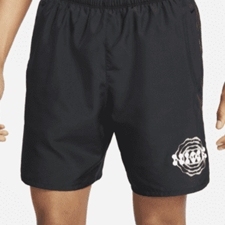 Nike SS22 Dri-FIT Solid Color Quick Dry Breathable Back Pocket Running Shorts Black DM4820-010