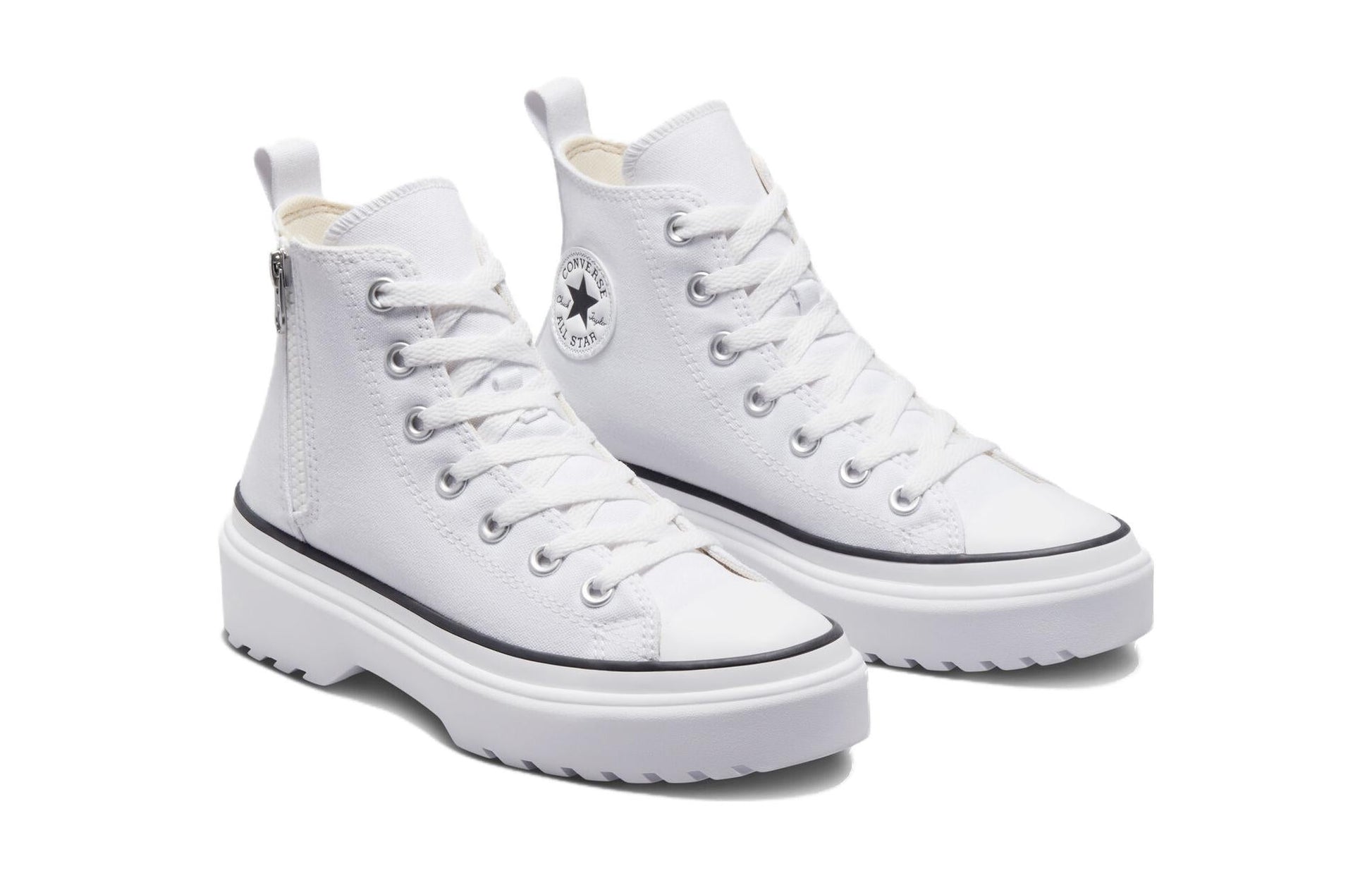 (GS) Converse Chuck Taylor All Star Lugged Lift Platform Canvas 'White' A03012C