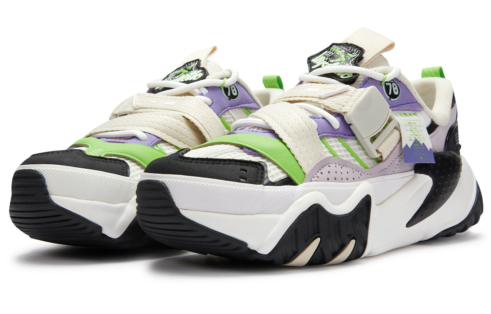 (WMNS) Li-Ning X-Claw Lite x 70HYBD 'White Purple Green' LGGR024-1