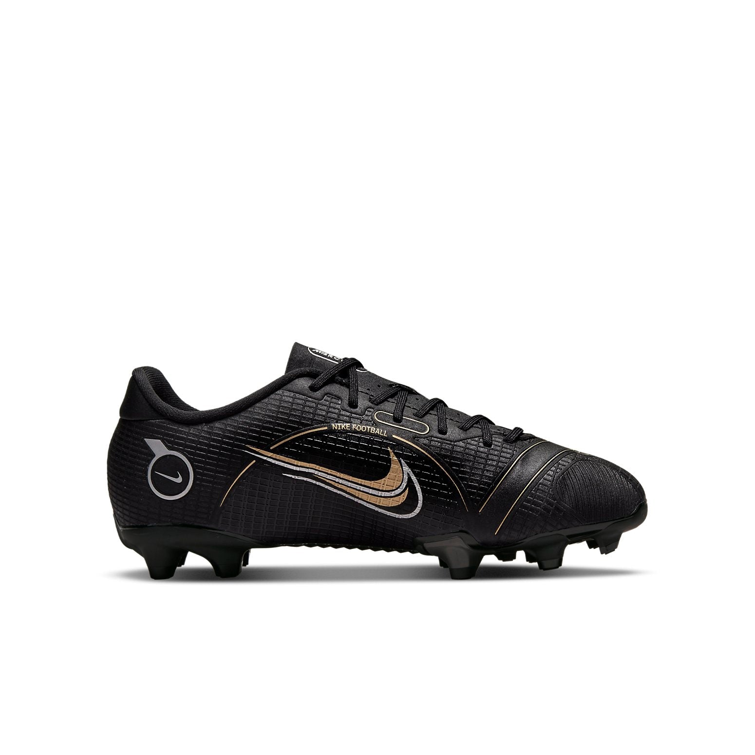 (GS) Nike Mercurial Vapor 14 Academy MG 'Black Metallic Gold' DJ2856-007