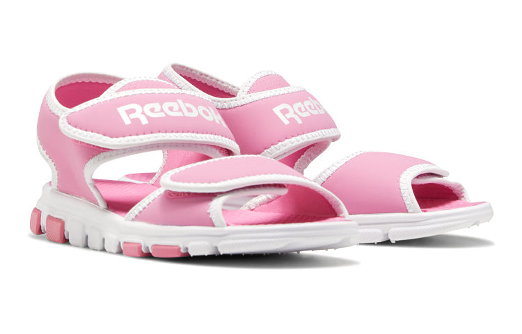 (PS) Reebok Wave Glider 3 Velcro Minimalistic Casual Pink White Sandals 'Pink Blue' EH0215
