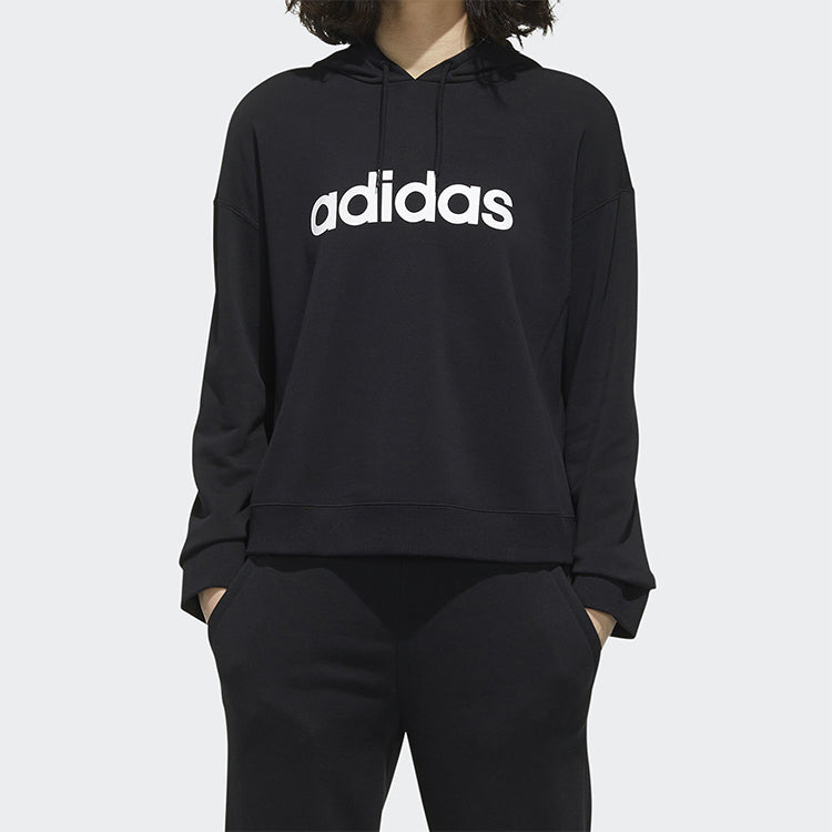 (WMNS) adidas Neo Faves Hoodies 'Black' GD9893