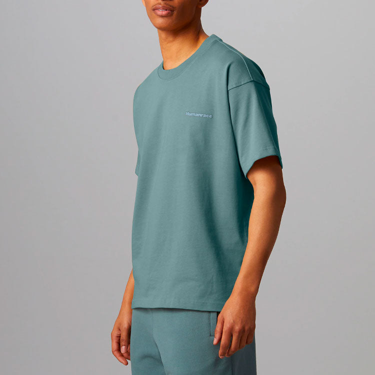 adidas x Pharrell Humanrace Small Logo T-Shirt 'Hazy Emerald' HI2957