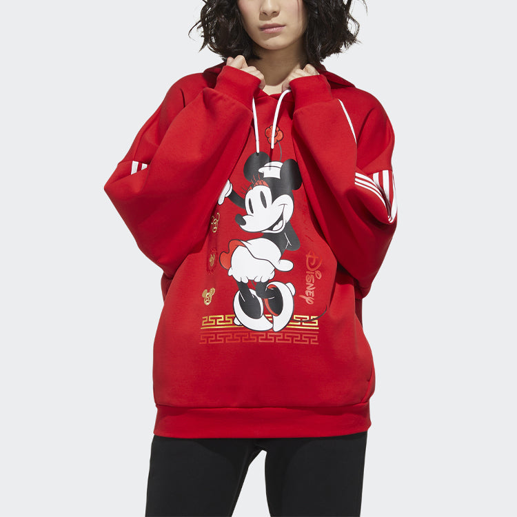 (WMNS) adidas neo x DISNEY Mickey Mouse Crossover CNY Printing Red GE7774