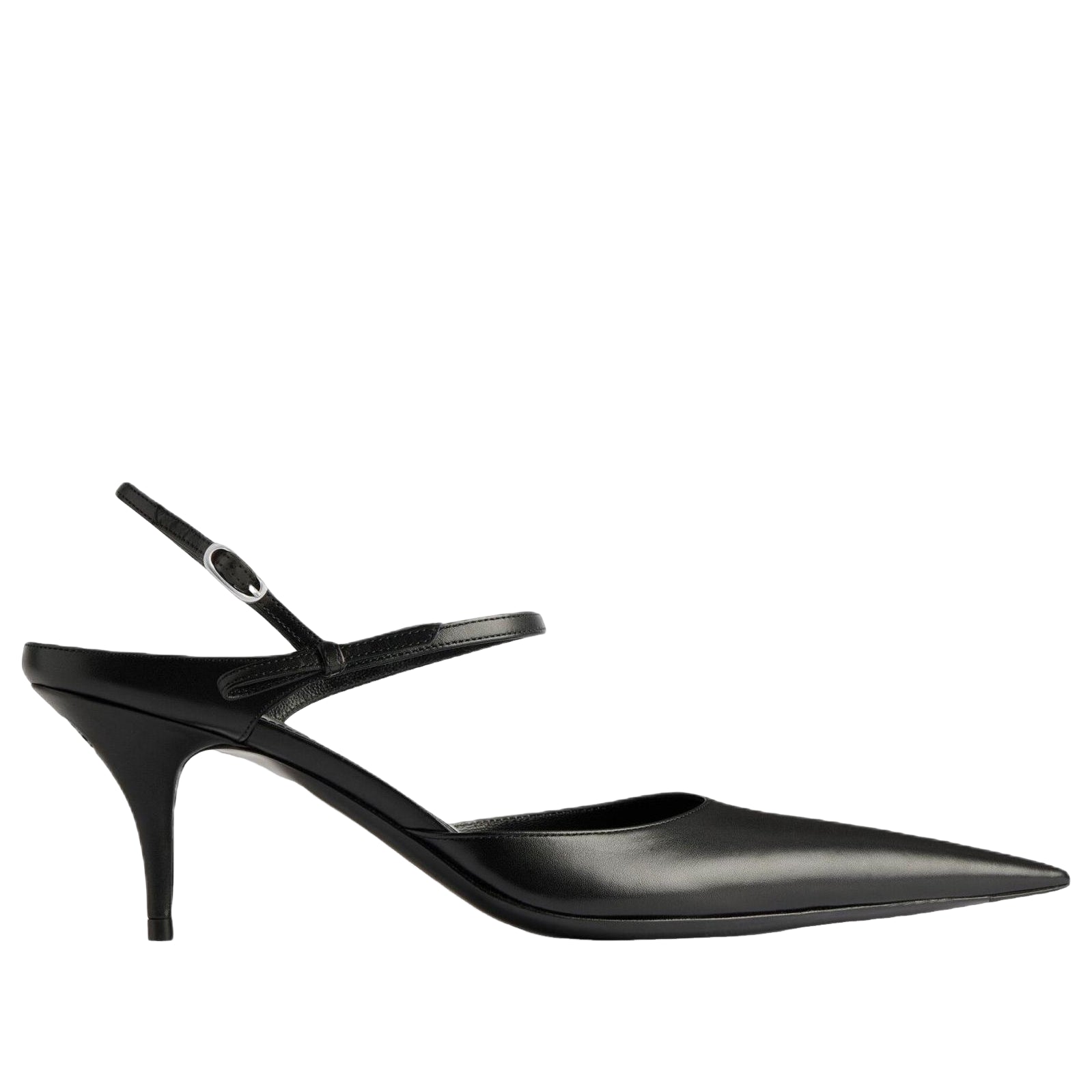 (WMNS) Balenciaga Avenue Bow Slingback 'Black Silver' 865844WBDH51081