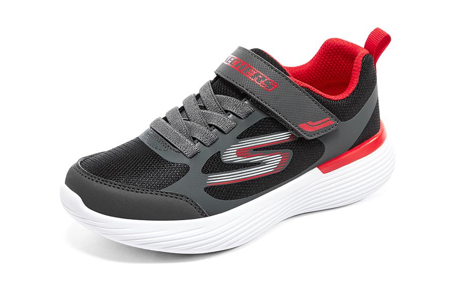 (GS) Skechers Go Run 400 V2 'Grey Red Black' 405104L-BKRD