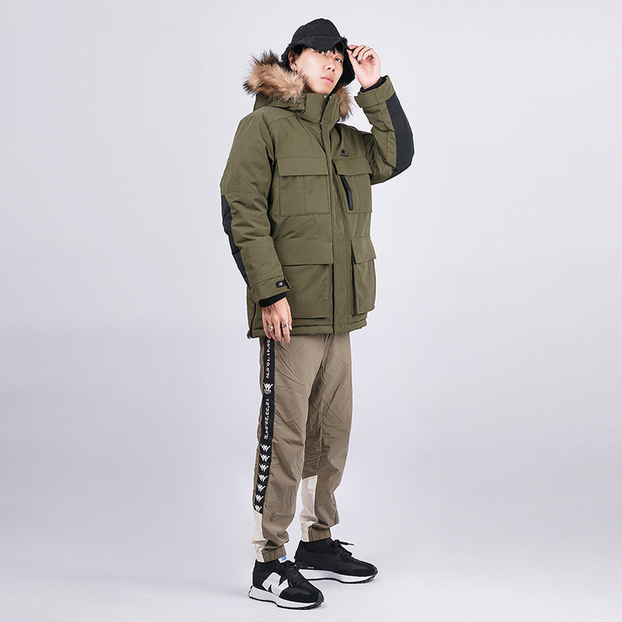 New Balance Warm Long Down Jacket Asia Sizing 'Military Green' NPA46021-KH