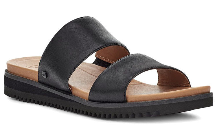 (WMNS) UGG Zyle Slide Soft Sole Cozy Flat Heel Black Sandals 1116371-BLK