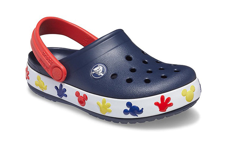 (PS) Crocs Mickey Outdoor Flat Heel Sports Deep Blue Sandals 207077-410