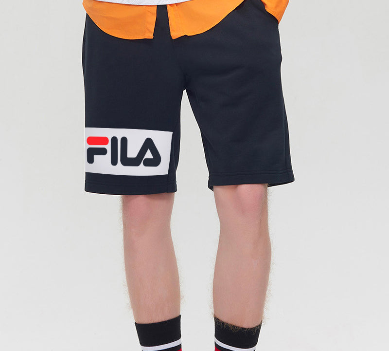 FILA Logo Printing Knit Sports Shorts Blue F51M948603A-NV