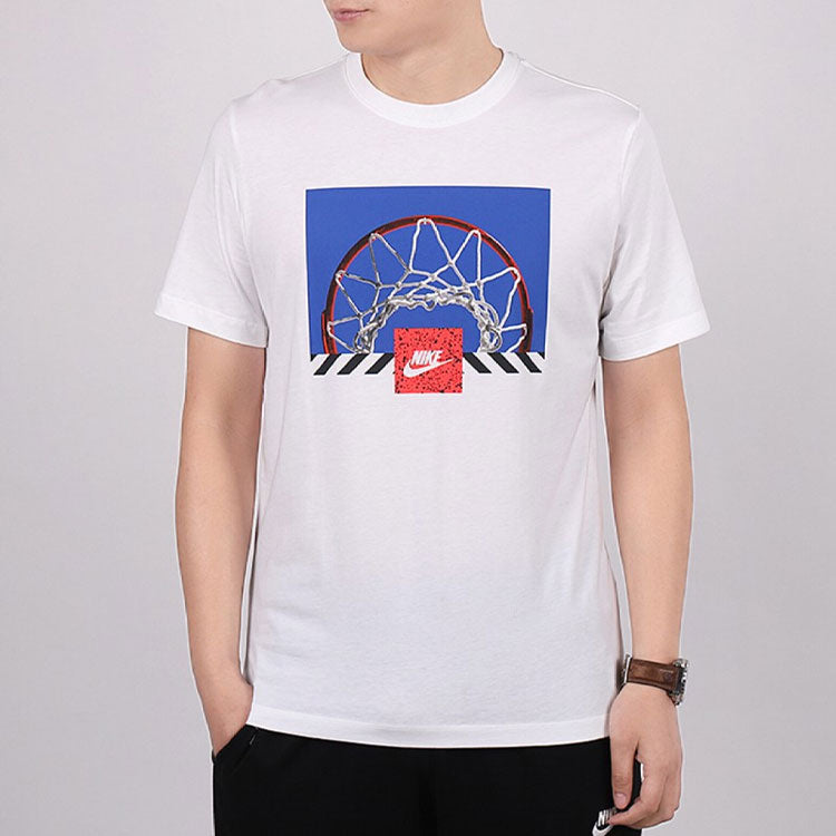 Men's Nike Printing Short Sleeve White T-Shirt CU7639-100