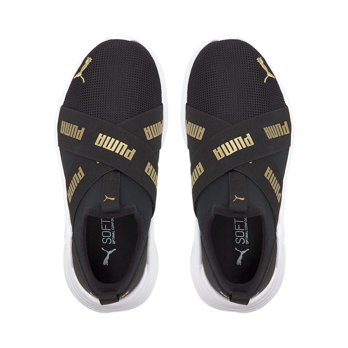 (PS) PUMA Wired Run Slip-On 'Black Team Gold' 381994-02