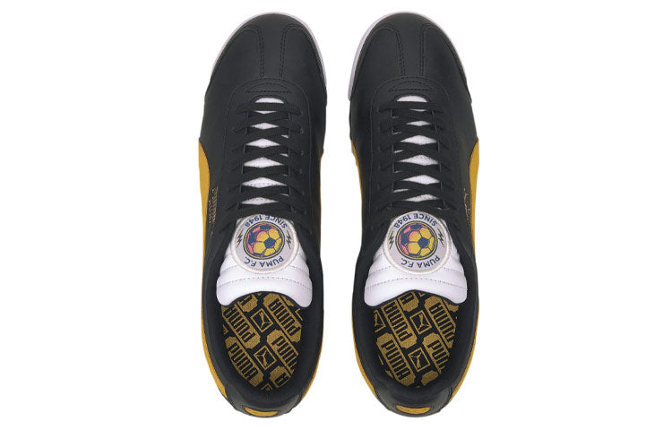 PUMA Roma Classic Running Shoes Black/Yellow 371615-01
