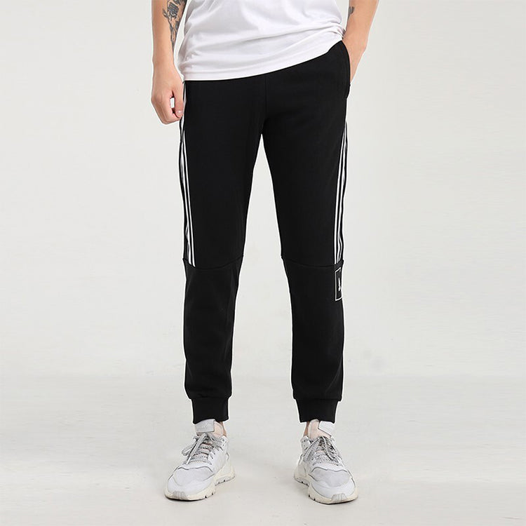 adidas M 3S Tape Pants Running Gym Casual Sports Long Pants Black GK4789
