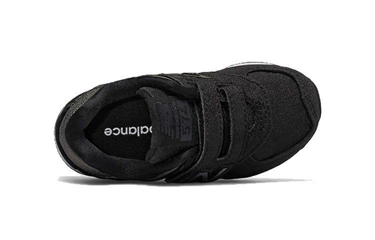 New Balance 574 Black Suede Toddler IV574KM