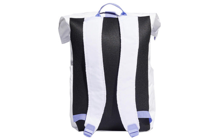 adidas Real Madrid Printing Large Capacity Backpack Unisex White / Purple H59679