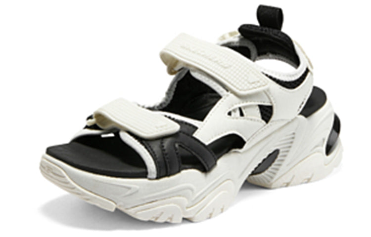 (WMNS) Skechers Sandal 'White Black' 896051-WBK