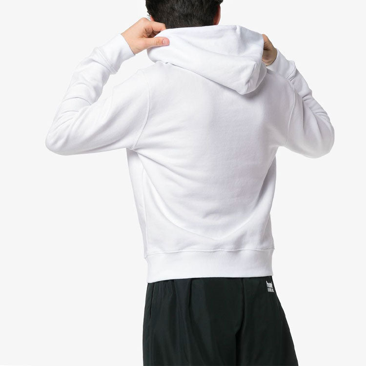 Off-White SS19 Printing Drawstring Printing Cotton Fleece Men White OMBB034S19D250220110