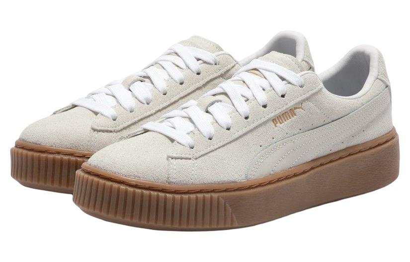 (WMNS) PUMA Suede Platform Core L 'Whisper White' 392135-01