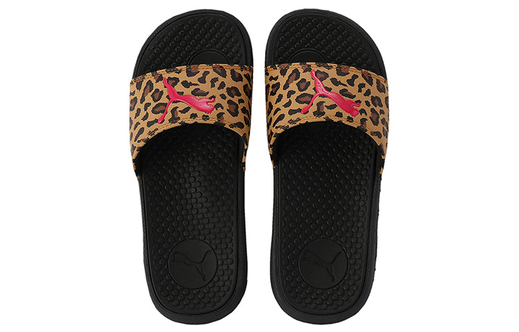 (WMNS) PUMA Cool Cat Sports Leopard Slipper Black 373844-01
