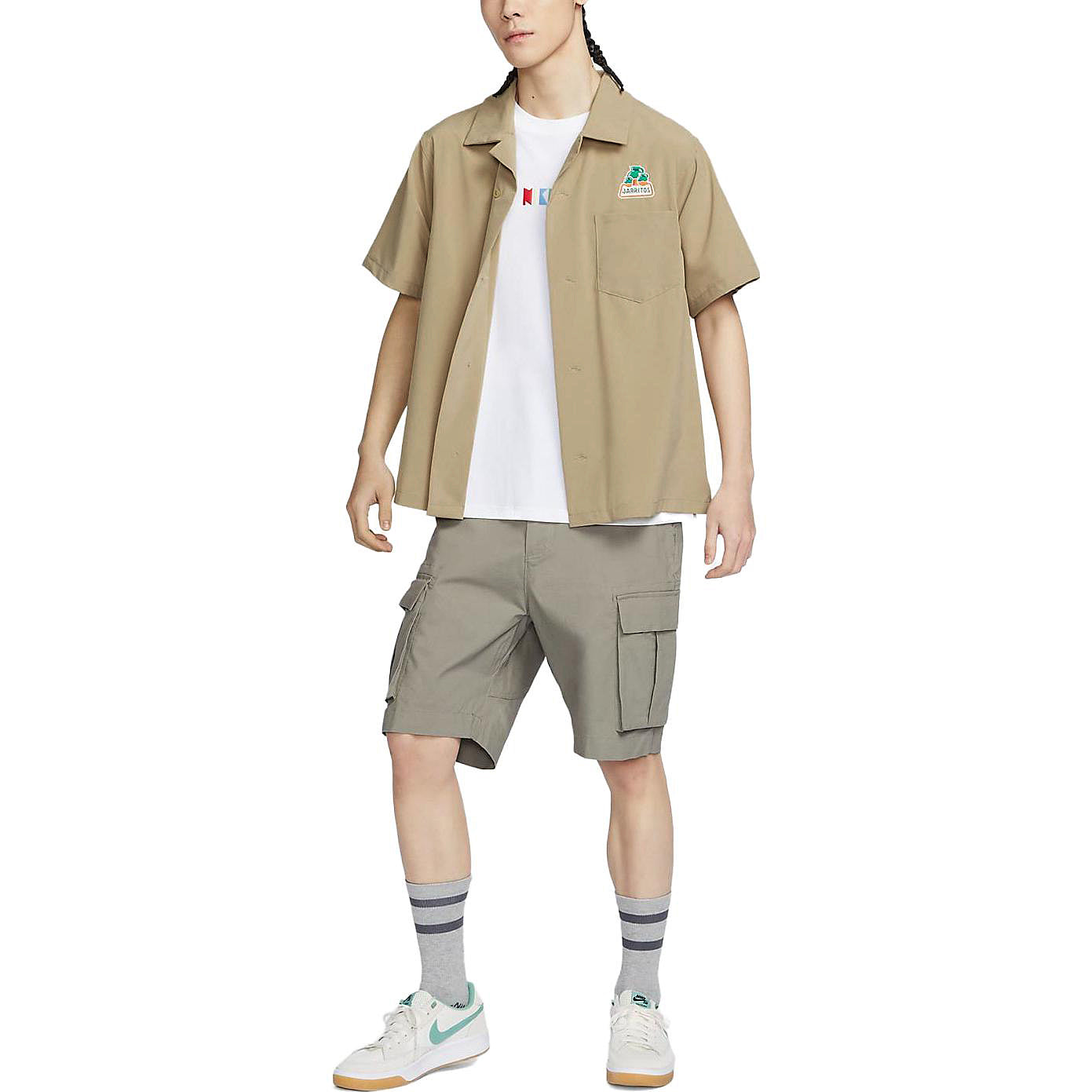 Nike SB x Jarritos Bowling Button Up Shirt (Asia Sizing) 'Khaki' DV9078-247