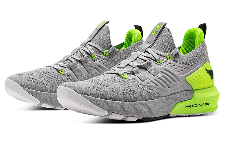 (WMNS) Under Armour Project Rock 3 'Grey Volt' 3023005-112