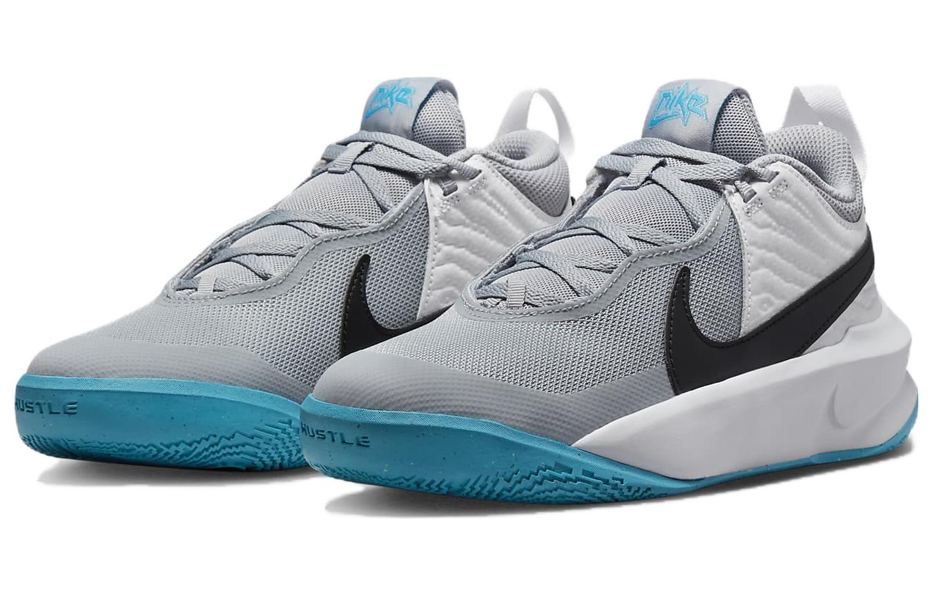 (GS) Nike Team Hustle D10 'Grey Blue Lightning' CW6735-104