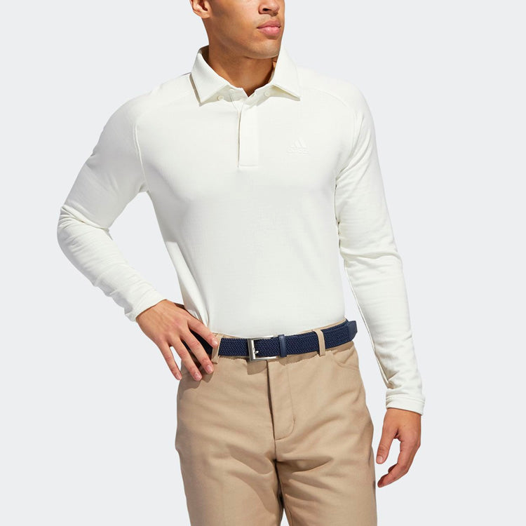 adidas Golf Sports Fleece Long Sleeves polo White FS6849