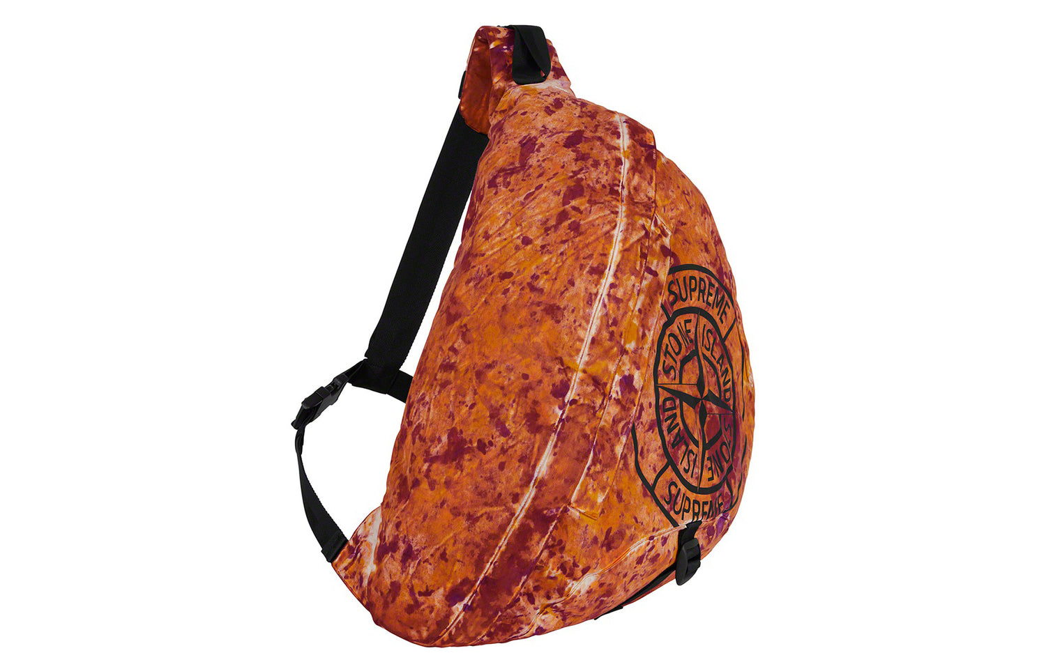 Supreme x Stone Island Printed Camo Nylon Shoulder Bag 'Orange Black' SUP-FW20-293