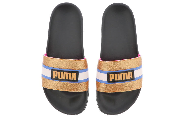 (WMNS) PUMA Leadcat Ftr 90s Pop Slide Gold/Black 372624-01