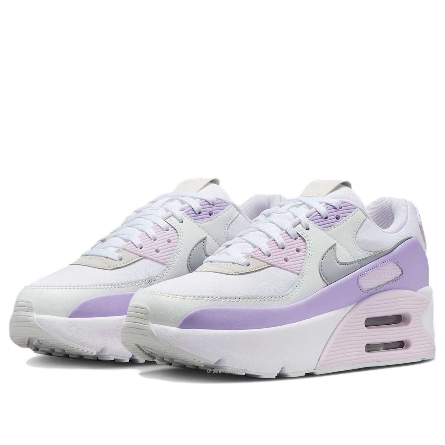 (WMNS) Nike Air Max 90 LV8 'White Hydrangeas Wolf Grey' FD4328-113