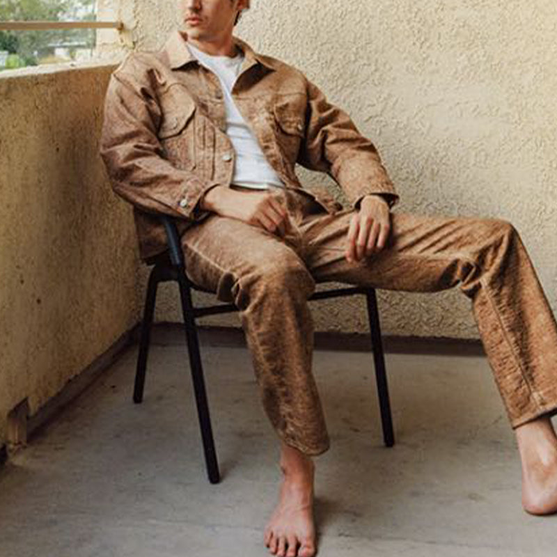 Stussy x Levi's Dyed Jacquard Jacket 'Brown' A5216-0001