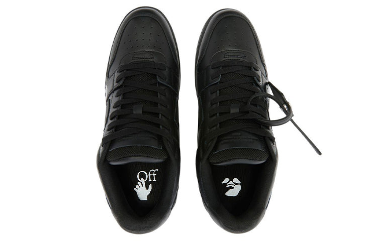 Off-White Out Of Office Low-Top For Walking Sneaker 'Black White' OMIA189S22LEA0041001