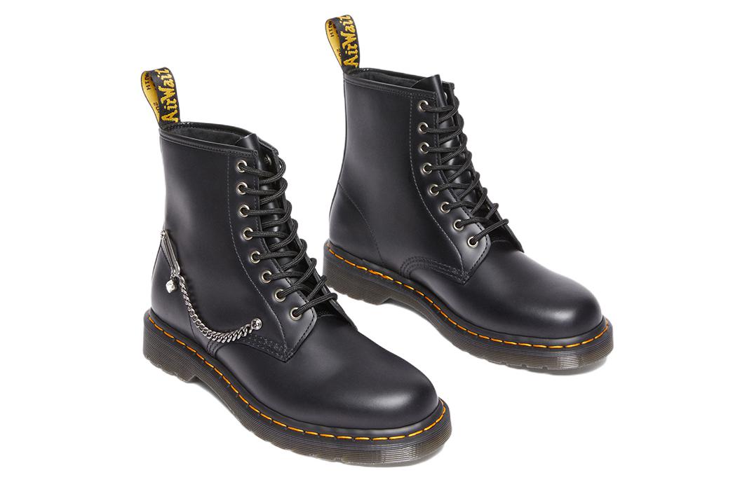 (WMNS) Dr. Martens 1460 Swarovski Leather Lace Up Boots 'Black' 28016001