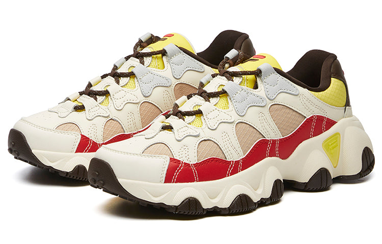 (WMNS) FILA Jagger Low Running Shoes White/Red/Yellow F12W041419FGM