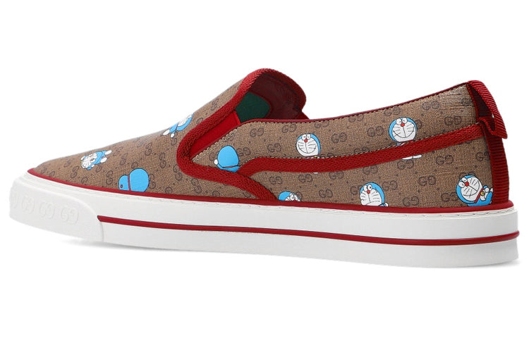 (WMNS) Gucci x Doraemon GG Sneakers 'Brown Red' 655024-2TU30-8968
