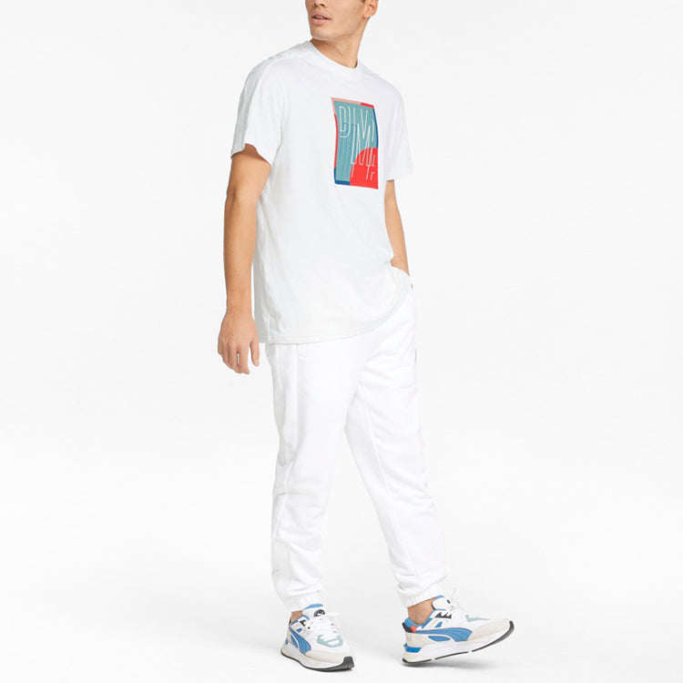 PUMA T7 Go For Graphic Tee 'White' 535381-02