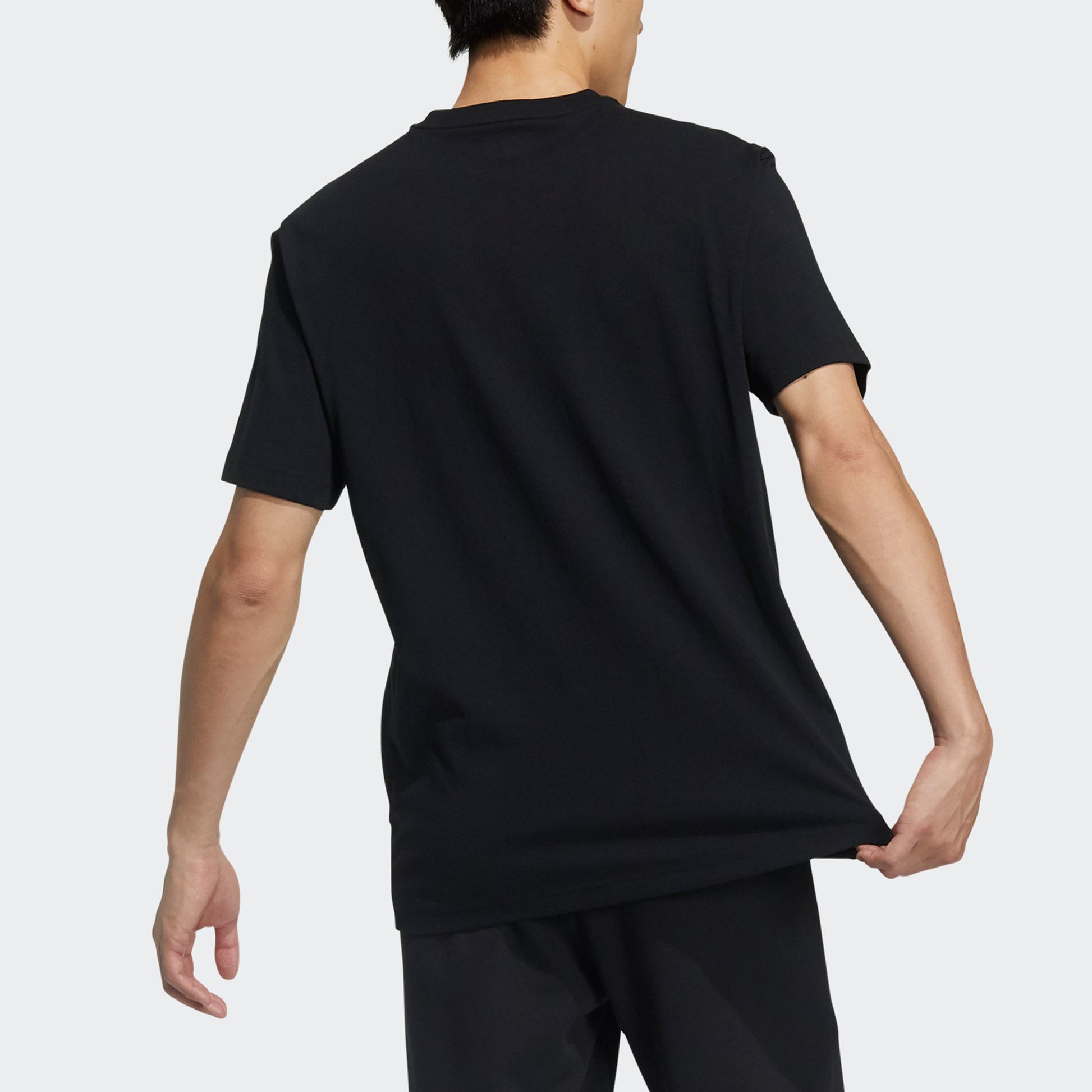 adidas neo M Ce C+ Tee Casual Sports Round Neck Short Sleeve Black GP4891