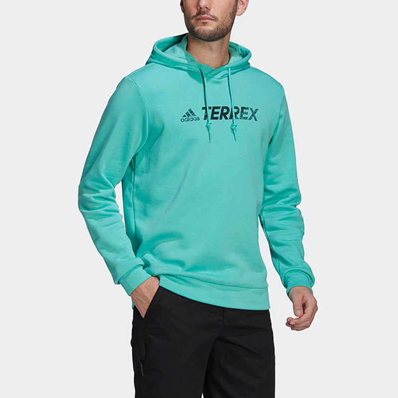 adidas Terrex Casual Sports hooded Pullover Green GN9971