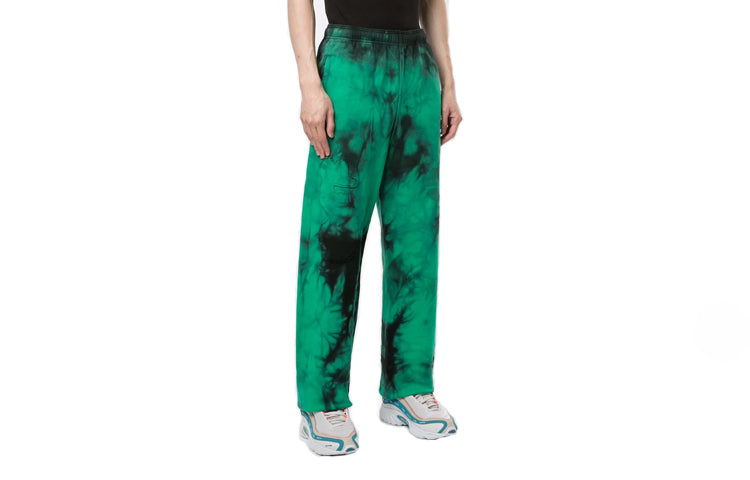 Off-White SS20 Tie-dye Printing Trousers Men Green OMCH027S20E300204400