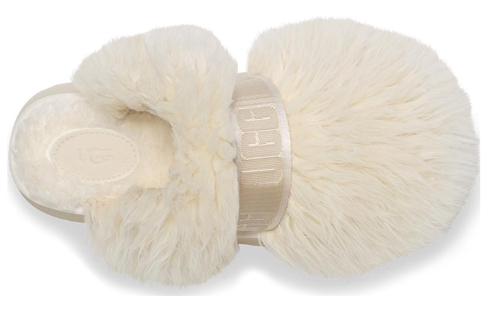 (WMNS) UGG Sustainable Fluff Momma Slide 'White' 1131974-WHT