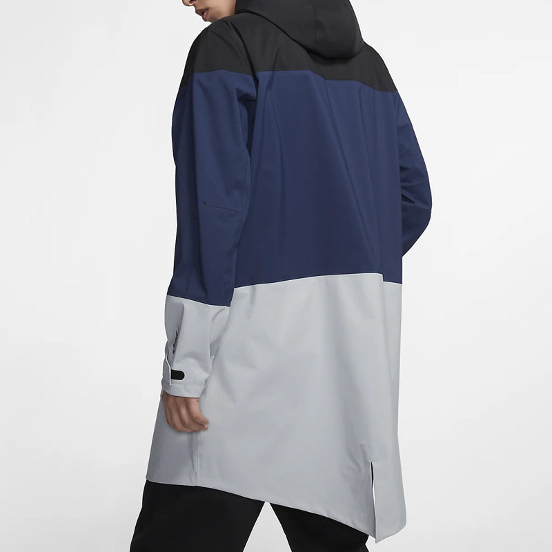 Men's Nike Lab Colorblock Sports Hooded Windbreaker Jacket Multicolor 'Black Navy Grey' CD6391-010