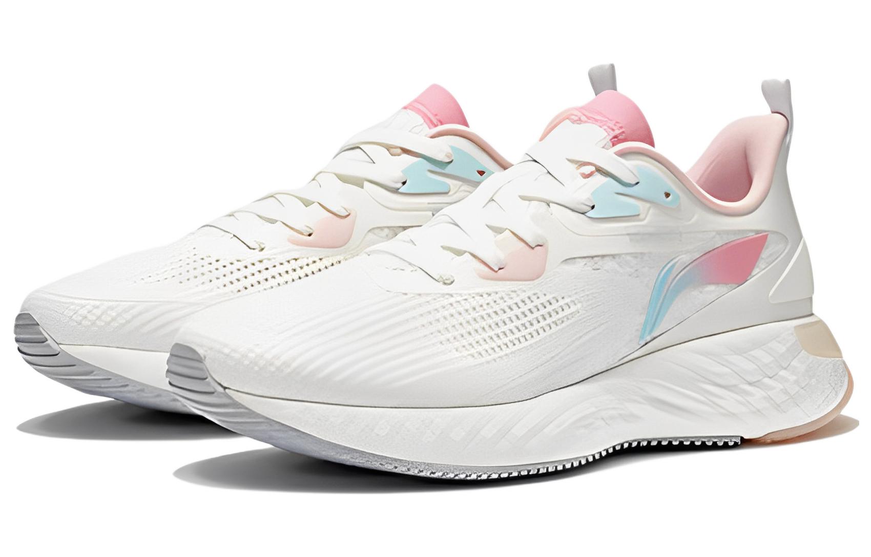 (WMNS) Li-Ning Running 'White Soft Blue' ARSS018-4
