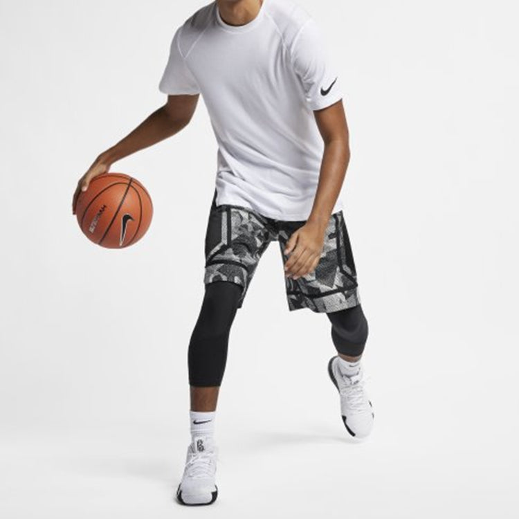 Nike Basketball Kyrie Dry Elite Shorts For Men Camo/Gray AJ3456-104