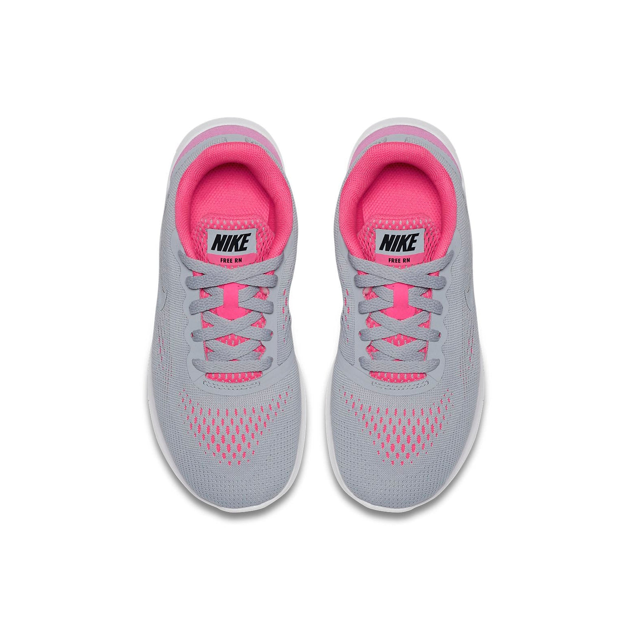 (PS) Nike Free RN Low-Top Grey/Pink 833994-001