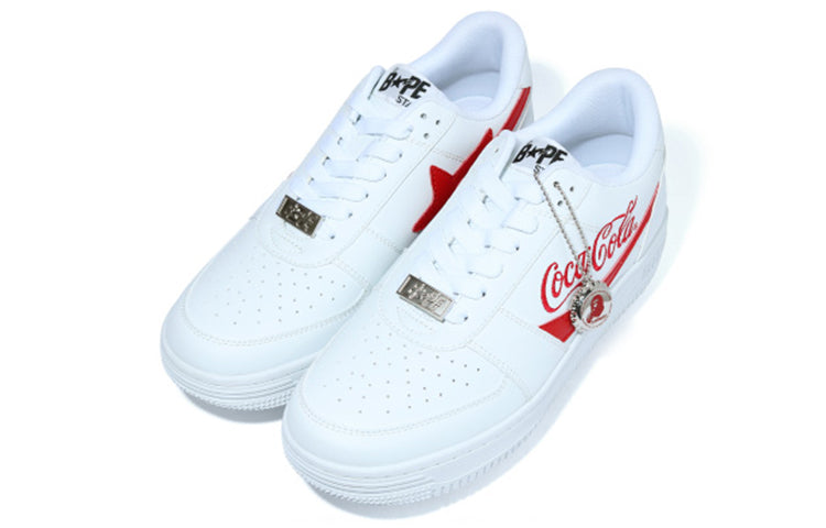 A Bathing Ape x COCA Cola Bape Sta 'White Red' OZXSHM191913E