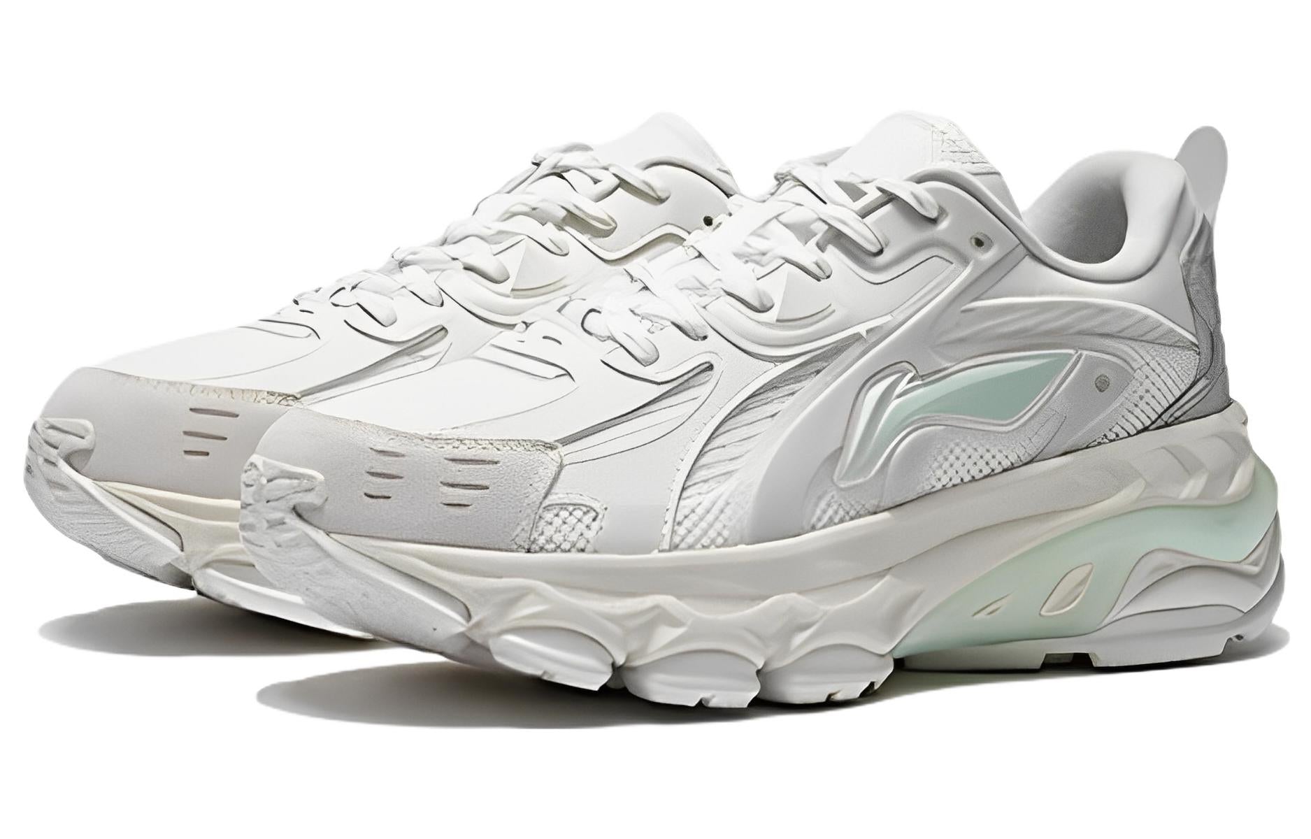 (WMNS) Li-Ning Running 'Light Grey Beige Mint' ARLS004-2