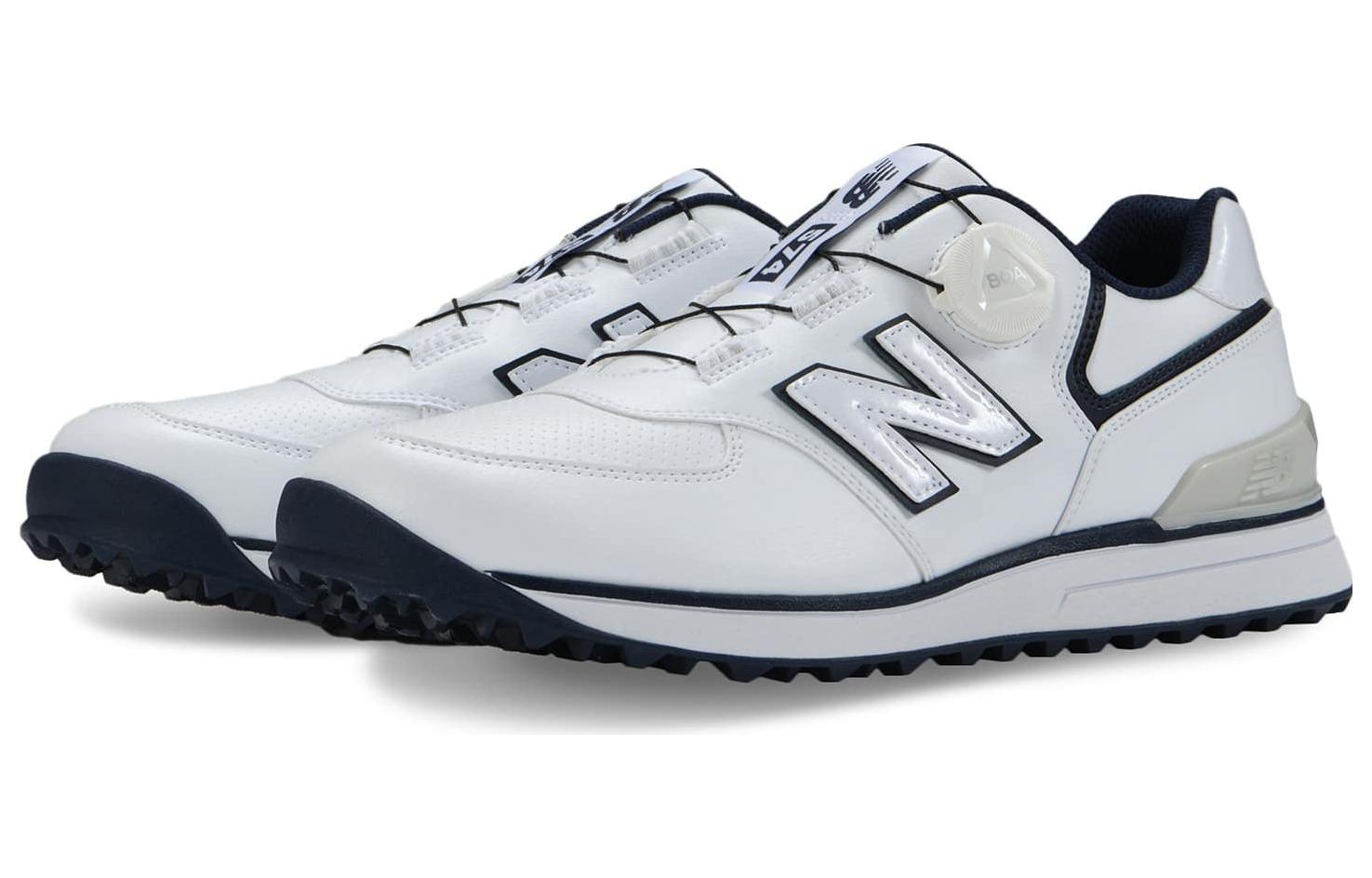 New Balance 574 Golf Shoes 'White Black Grey' UGBS574G