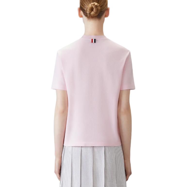 (WMNS) THOM BROWNE Short Sleeve T-Shirt 'Pink' FJS207A-00050-680
